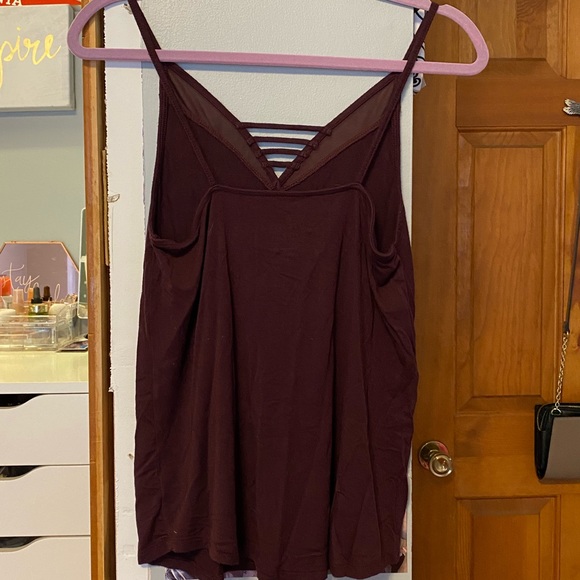 maroon american eagle tank top - Picture 3 of 5